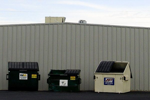 Three dumpsters