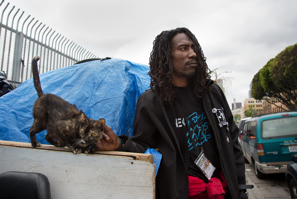 homeless people with pets