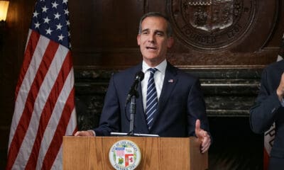 Mayor Eric Garcetti announces executive action to prevent the spread of COVID-19 on March 15