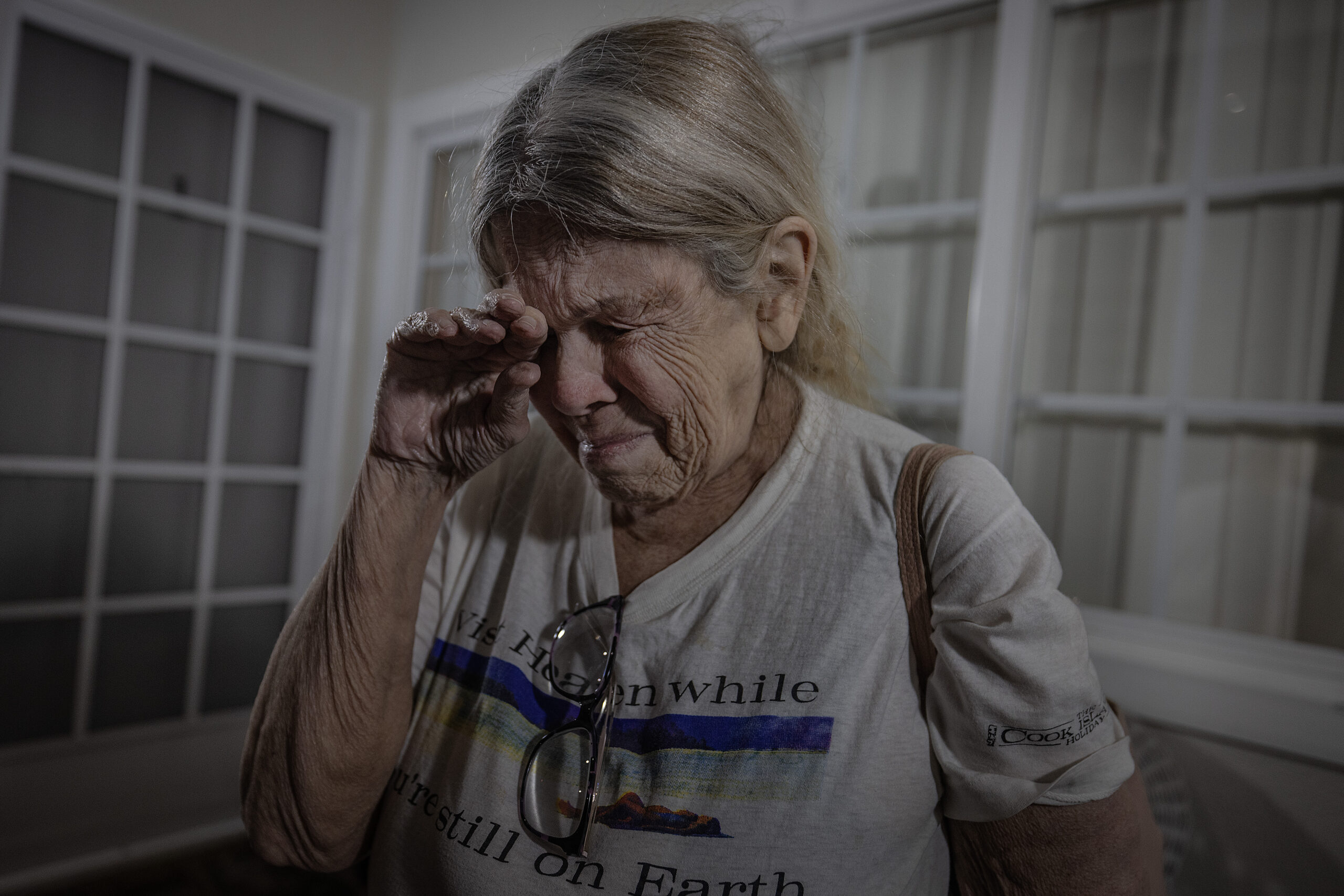 Erickson bursts into tears as she leaves her home of 23 years for what she believed was the last time.